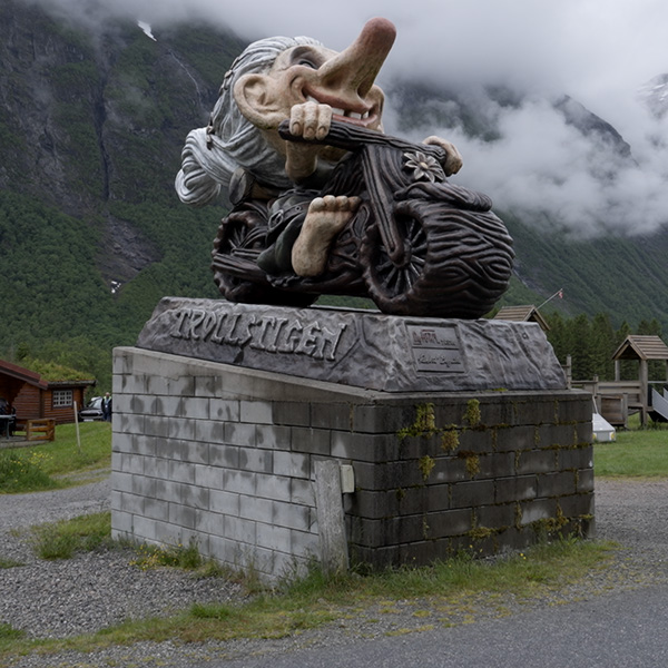 Åndalsnes, Norway, Romsdal Valley, Trollstigen Gjestegård, Trollveggen